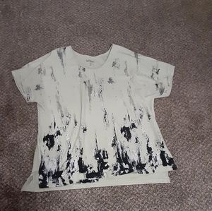 ROAMAN'S Women's Mint Green Short Sleeve Shirt Size 1X